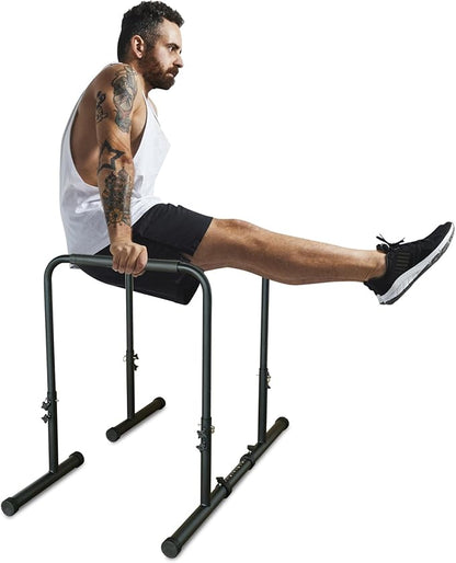 Adjustable Power Tower Dip Station Pull Up Bar Stand – Heavy Duty Multi-Function Home Gym Equipment for Pull-Ups, Dips, Push-Ups & Leg Raises
