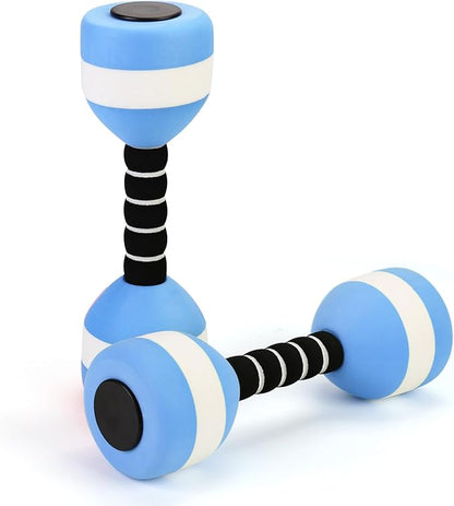 Aquatic Dumbbells, 2PCS EVA Foam Water Weights, Aquatic Exercise Dumbbells for Adults Youth Women Water Workouts Tools