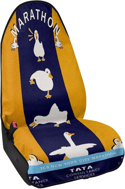 Wrinkle Duck Car Seat Cover – Seat Protector for Car Seat, Seat Cover Waterproof Towel Style for Compact Cars and SUVs, 3 Artistic Duck Design (Classic Duck)