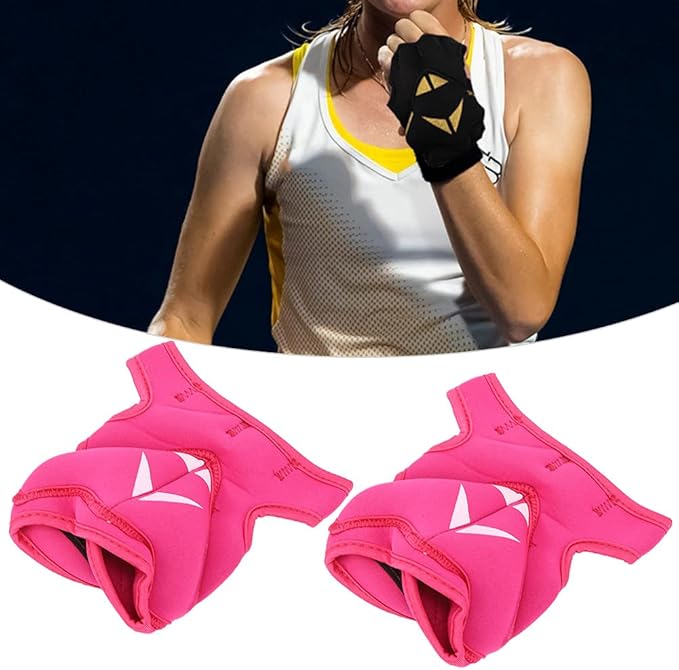 2Pcs 2Lb Weighted Gloves, Half Finger Weight Lifting Gloves, Sandbag Weight Bearing Training Gloves for Boxing Fitness Equipment Training