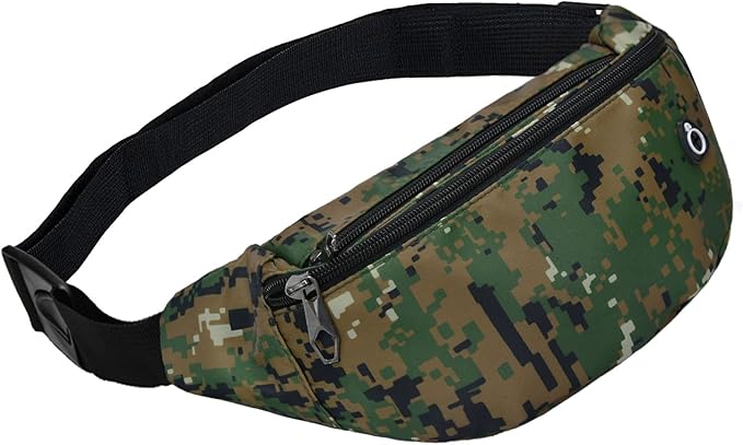 Fanny Pack for Men Women, Waterproof Sports Waist Bag Pack, Belt Bag for Travel Hiking Running
