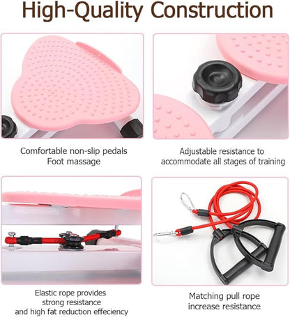 Waist Twist Machine, Ab Wasit Board with 300 lbs Weight Capacity, Ab Machine for Slim Waist and Core Ab Exercise, waist trainer for women Men, Home Gym Exercise Equipment