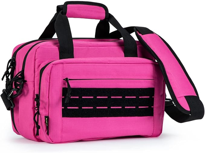 VEAGIA Range Bag,Pistol Case,Gun Range Bags For Handguns And Ammo Pouch 2 Pistols Soft Carrying Shooting Bag