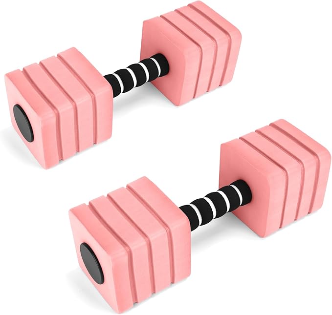 Aquatic Exercise Dumbbells, 2PCS Foam Water Weights, Aerobic Exercise Fitness Equipment Dumbbell, Dumbbells Set for Water Aerobics Weight Loss, Pool Fitness, Underwater Exercise