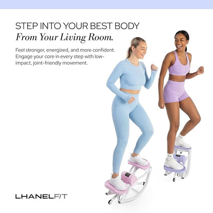 The Rock Stepper - Side to Side Rocking Stepper Machine for Home Workouts - Low Impact Indoor Cardio Leg Glute and Core Training - Quiet Compact Step Rocker Exercise Equipment