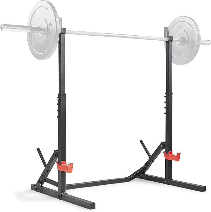 Sunny Health & Fitness Multifunctional Strength Training Home Gym – Complete Workout Equipment with Training Attachments, Optional Squat Stand, Power Rack Cage, Adjustable Incline Bench