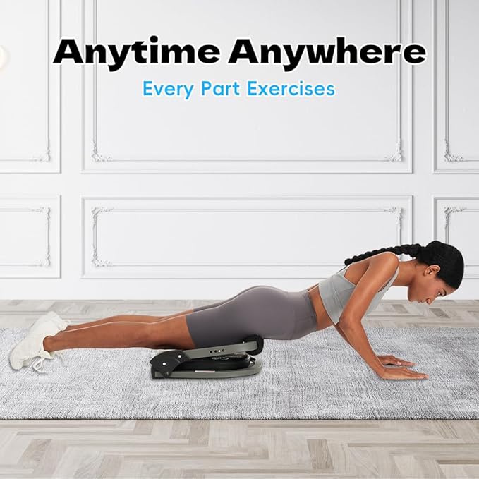 Ab Machine for Home Gym, Abs Workout Equipment for Sit Up Exercise, Ab Trainer Machine with Resistance Bands, Abdominal Exercise Equipment for All Ages