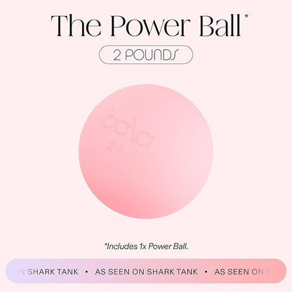 Bala Power Ball, Weighted Toning Exercise Ball for Pilates, Yoga, Home Fitness & More - Workout Ball for Strength & Core Training, Aerobics & Working Out to Improve Balance & Sculpt