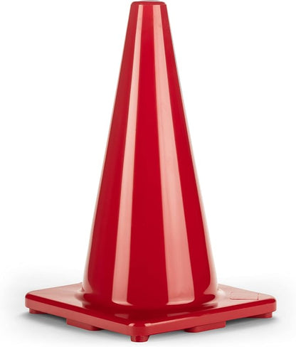 Champion Sports High Visibility Flexible Vinyl Cones for Sports Training, Agility Drills, Field & Gym Marking Sets