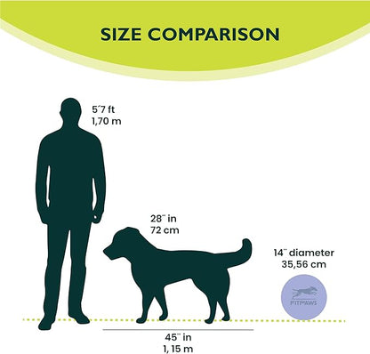 FitPAWS® Dog Balance Disc – 14”, Blue | Dog Exercise Equipment | Workout Tool for Strength, Core, Stability & Rehabilitation