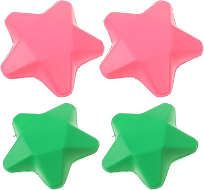BESPORTBLE Finger Exercise Ball Hand Grip Strength Trainer, 4pcs Star Shaped Hand Grip Ball Finger Resistance Exercise Squeezer for Adults Hand Workout