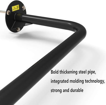 Wall-Mounted Fitness Horizontal Bar, Home Safety Pull-up Bar, Upper Body Muscle Training Bar, Multi-Purpose Sports Equipment, Safe Load 300kg, Length 100cm (Steel)