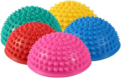 Foot Massage Half Ball,ZJchao 2 Pcs Yoga Half Ball Physical Fitness Appliance Exercise Balance Ball Massage Mat Exercise Stepping Stones Balance pods Gym Yoga Pilates Ball (Yellow)