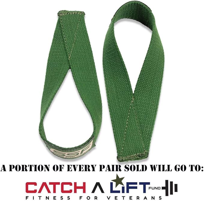 SERIOUS STEEL FITNESS Military OD Green Weight Lifting Straps