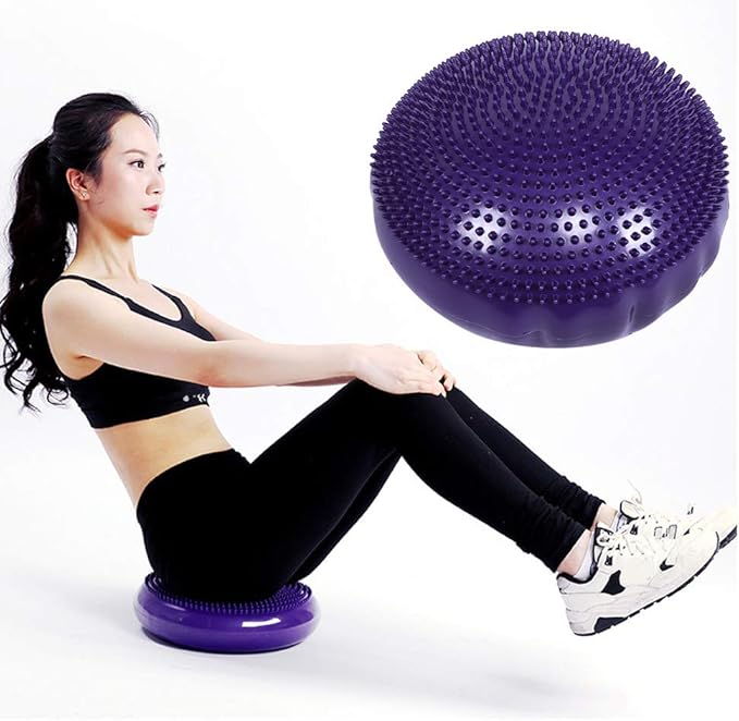 Soft Yoga Balance Board,Disc Gym Stability Air Cushion Massage Pad Without Inflator Pump
