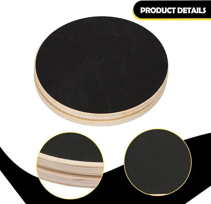 Colaxi Waist Twist Board Ab Twist Board Core Training Fitness Tool Wood for Home Gym Sturdy for Exercise for Strengthening Abdominal
