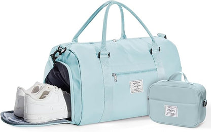 Gym Bag Womens,Travel Duffel Carry on Bag Sport Tote Bag Weekend Overnight Bag