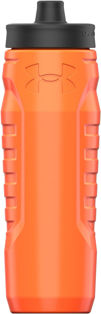 Under Armour Squeeze Water Bottles, 32 oz Water Bottles, Sideline Sports Water Bottle with Quick-Shot Lid, Quick & Easy Hydration, Gym Water Bottles, Squeeze Bottle, 1 32oz Bottle