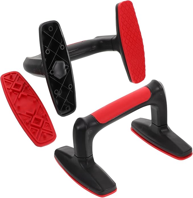 POPETPOP 2pcs Ergonomic Non Slip Parallettes Bars for Home Gym Workouts Stable Design Durable Handles for Push Ups Calisthenics Equipment for Men and Women