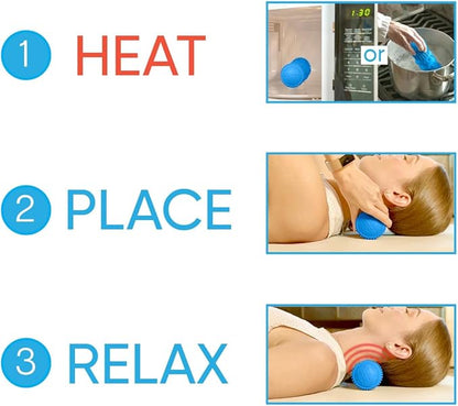 Dr. Cohen’s Deep Tissue Massage Roller-acuBack Heatable Massage Roller - Better Than Any Foam Roller for Exercise, Massage and Muscle Recovery- Physical Therapy Back Roller Muscle Massager Tool