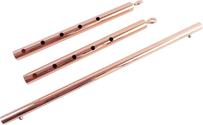Spreader Bar Expandable Rose Gold Stainless Steel Bar, Yoga Training Fitness Gear, Workout Bar,Sports Gym Kit