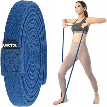 VRTX Fabric Resistance Bands for Men & Women | Long Exercise Band for Workout, Stretch, Yoga, Full Body Training | Soft Mesh Cloth, Non-Slip, High Durability Straps – Single Pack