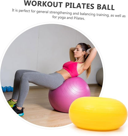 Portable Reusable Core Ball for and Yoga Lightweight Exercise Ball for Strengthening and Balance Training for Core Muscle Workouts