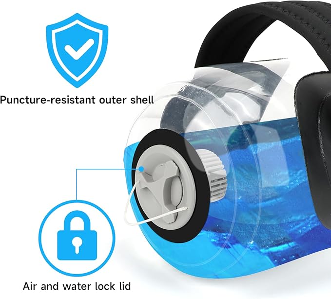 KOMCLUB Aqua Bag Workout, Adjustable Training Bag and Power Bag with Water, Core and Balance Trainer, Portable Stability Fitness &Full Body Exercise Equipment for Weight