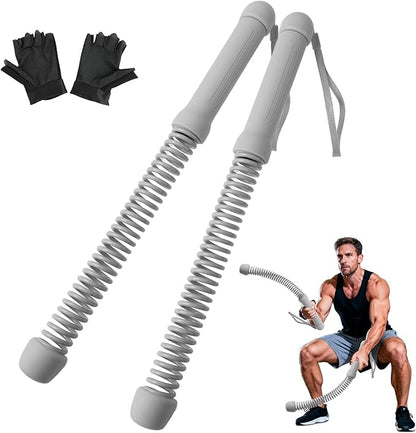 Ropeless Battle Ropes for Home Gym - Portable Cordless Training Rope Fitness Equipment for Men & Women, Weighted Workout Ropes for HIIT, Home and Travel Exercise Equipment