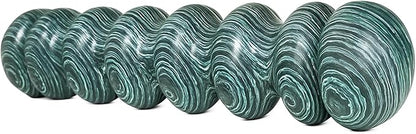 High-Density Foam Roller for Deep Muscle Massage of Legs & Back, Releases Muscle Pain, Pilates Fitness Yoga Pillar （Green Wave）