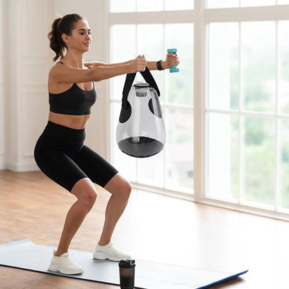 Alomejor Water Weights Bag, Fitness Training Water Bag Water Weight Bag Workout Equipment for Muscle Growth Fitness Training