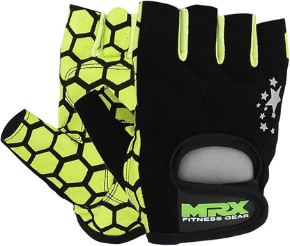 MRX Ladies Weight Lifting Gloves Women Fitness Training Exercise Glove Anti Slip Padded Shock-Absorbing Extra Grip Crossfit Multi Colors