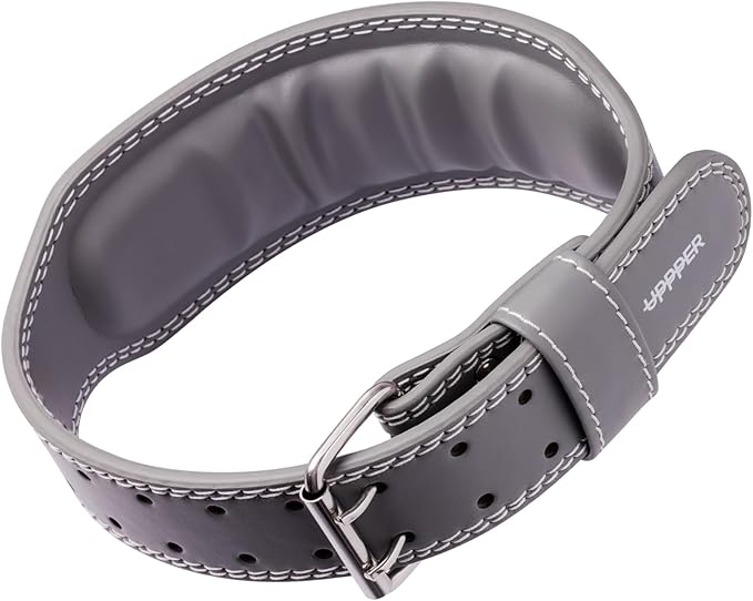 UPPPER Weight Lifting Belt - Double Prong 4” to 2.5” Tapered Premium Lifting Belt for Men and Women - Ultimate Back Support For Weightlifting and Powerlifting | Premium Fitness Gear