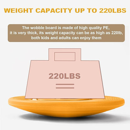 Kids Maze Balance Board - Wobble Trainer for Ski Surf Snowboard, Non-Slip Sensory Rocker Ages 3-12, Core Therapy & Skate Prep