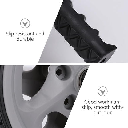 Ab Roller Wheel for Home Exercise, Dual-wheel Abdominal Trainer with Non-slip Handles, Portable Fitness Wheel for Core Strength and Abdominal Workout