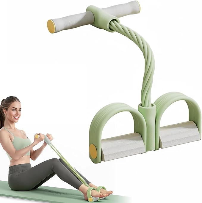 Multifunction Elastic Yoga Resistance Band, Elastic Exercise Band, Stretching Pedal Puller for Full Body Workout, Home Fitness Equipment for Legs, Arms, Core Training