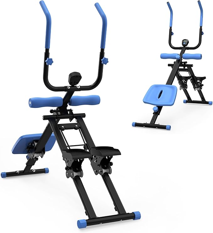 2-in-1 Stair Stepper and Ab Trainer Machine, Multi-Function Full Body Exercise Equipment for Home Gym