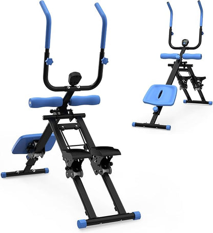 2-in-1 Stair Stepper and Ab Trainer Machine, Multi-Function Full Body Exercise Equipment for Home Gym