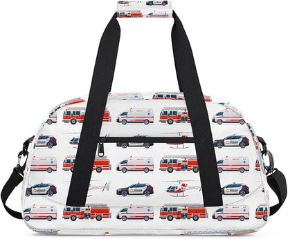 Car Airplane Kids Duffel Bag for Boys, Sports Gym Bag Overnight Travel Weekender Bag Lightweight Carry On Sleepovers Bag for School Practice Gymnastics