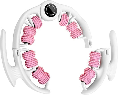Cellulite Massage Roller for Legs, Anti Cellulite Massage Tool with Detachable, Fats Remover for Legs, Thighs, Butt, Fascia Massage Tool for Lymphatic Drainage & Deep Tissue Pain Relief (Pink)