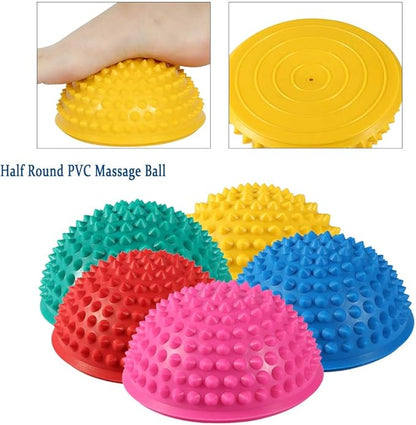 Hedgehog Balance Pods, Foot Massage Half Ball Balance Pods Spiky for Kids Adults Sports, Foot Massage, Stability Training