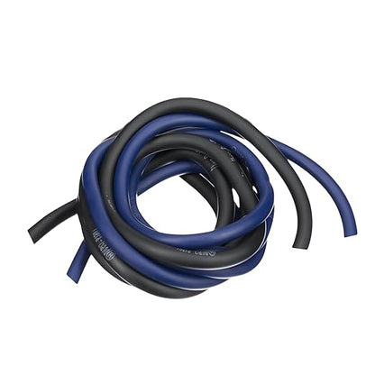 THERABAND Resistance Tubes, Advanced Set, Blue & Black, 5 ft Latex Tubing, Home or Clinic Use, Cut-to-Fit, Color-Coded Resistance Bands for Upper & Lower Body Workouts