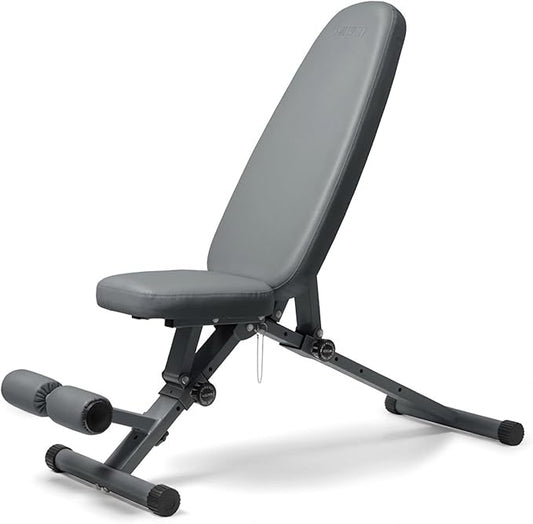 WeGym Fitness Bench, Adjustable, Collapsible, Comfortable, and Luxurious Home Gym Bench for Strength Training