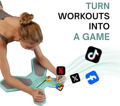 Plank Board,Wobble Balance Board for Core Workout,Push Up Board With Smart Phone Holder,Portable Pushup Board Training Equipment, Gym Accessories for Men & Women