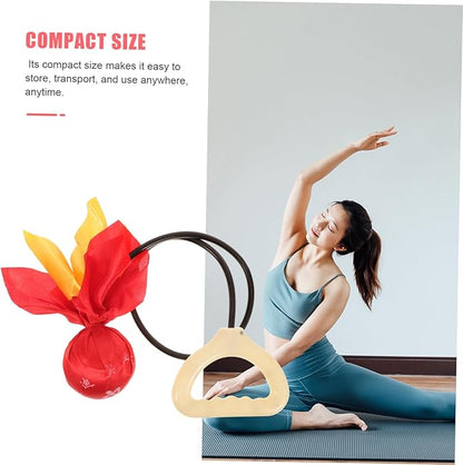 Mipcase Professional Yoga Multi-use Exercise for Core Workouts Balance Training and Coordination for Home Fitness and Elderly Exercise Red