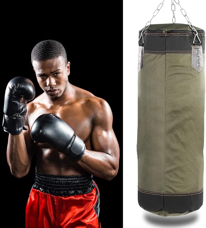 Fitness Sandbags, Boxing Bag Hanging Punching Bag Sports Training Equipment for Kickboxing, Muay Thai, Home Gym Equipment
