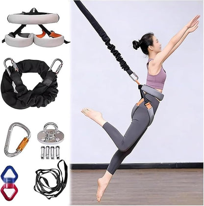 Heavy Duty Bungee Fitness Equipment Set – Bungee Resistance Band For Gym, Yoga & Air Dance，Adjustable Harness With 360° Rotational Devicee，home Suspension Training Kit