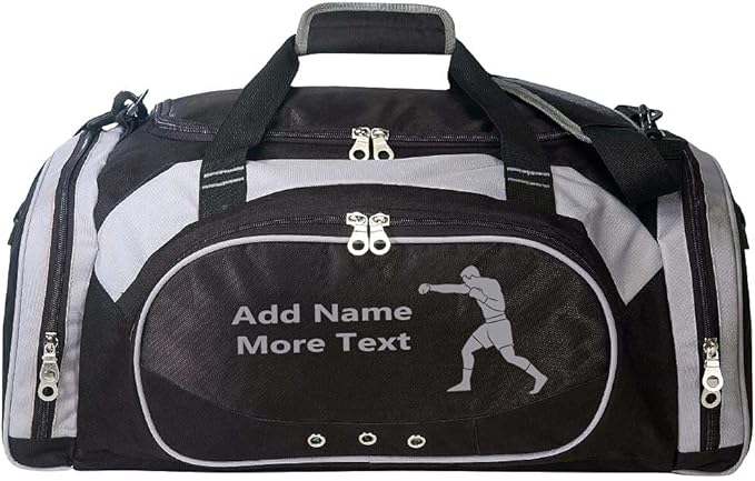 Personalized SportS Duffel Bag With Custom Name & Text - Boxing