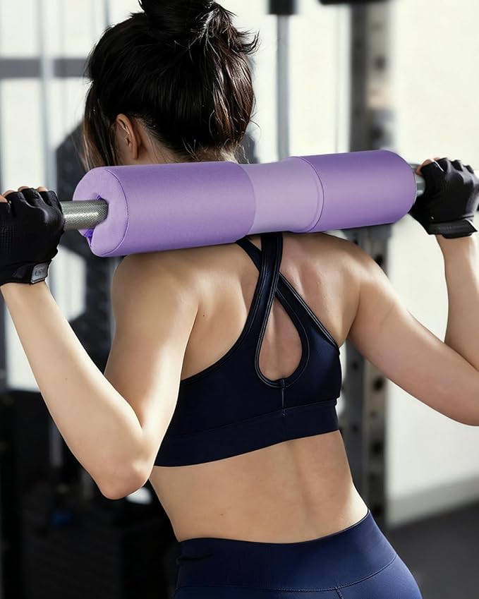 Barbell Squat Pad Nylon Padding AntiSlip- Thick Foam Barbell Pad for Squats Cushion, Lunges&Bar Padding for Hip Thrusts - Standard Weight Bar Pad - Provides Cushion to Neck Shoulders Training