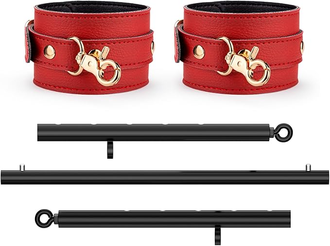 Heavy Duty Stainless Steel Expandable Spreader Bar with 2pcs PU Adjustable Straps, Sports Aid Training Fitness Gear Pilates Aid Kit,Home Indoor Sports Yoga Set